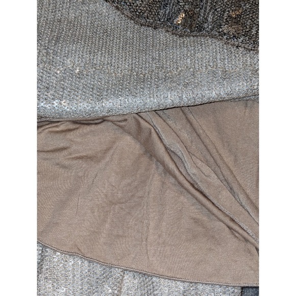 Chaser Sequin Skirt Party‎ Mini Skater Elastic Waist Sparkly Silver S NWT - Picture 11 of 11
